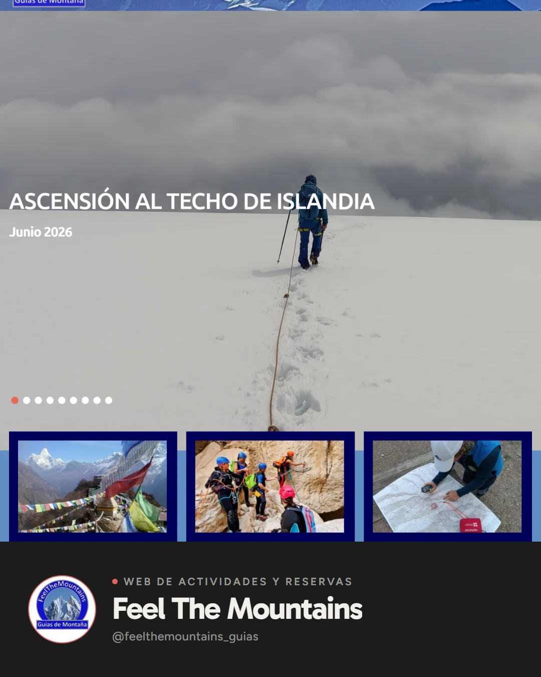 Web de Feel The Mountains desarrollada por Tu Idea Digital